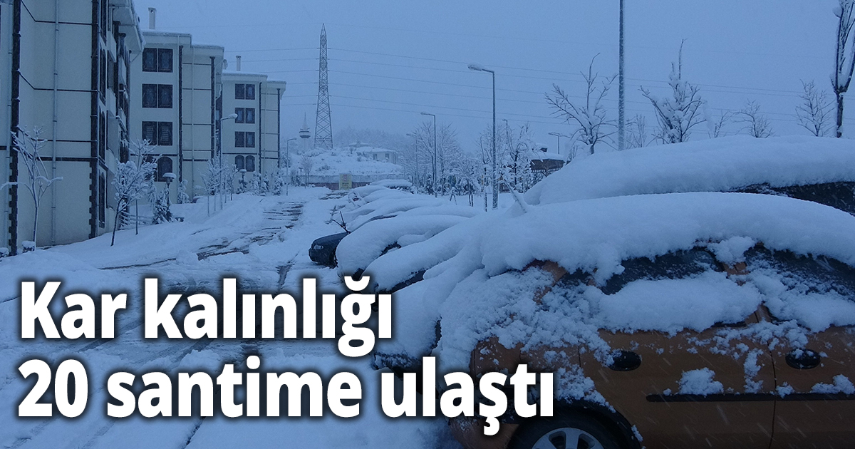 Kocaeli’de kar yağışı devam ediyor