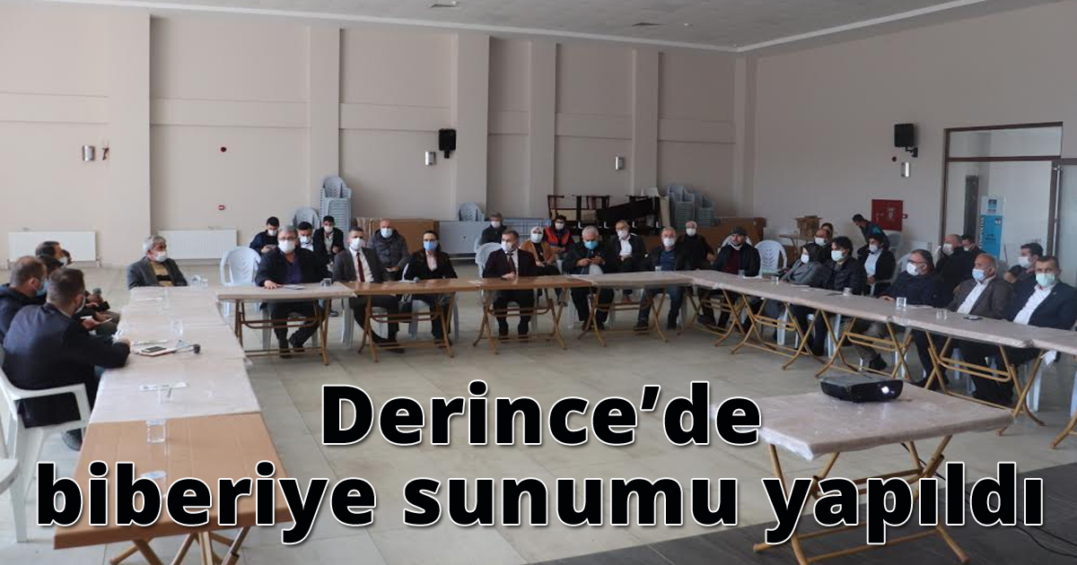  Derince’de biberiye sunumu yapıldı