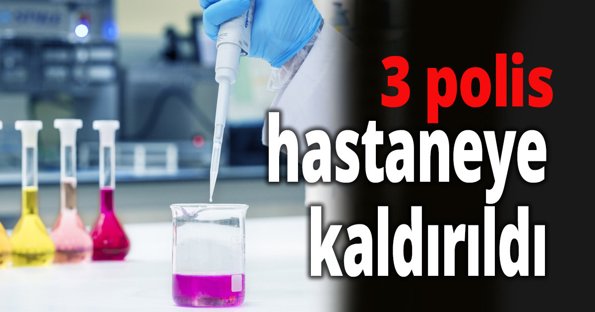 Kriminal labaratuvarında 3 polis fenalaştı