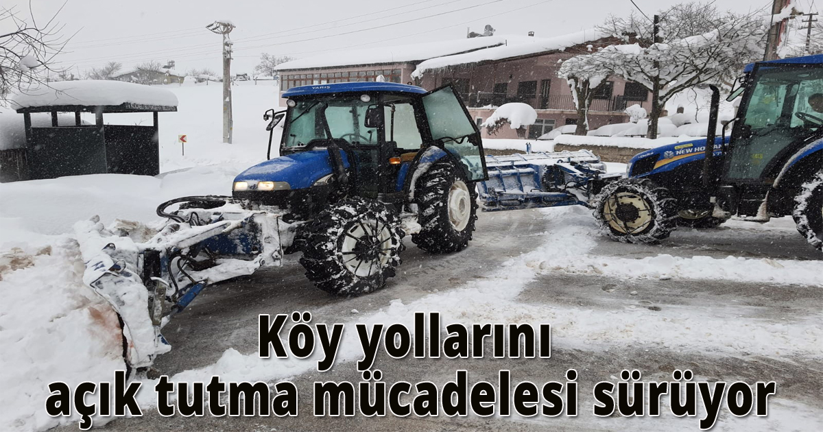 Köy yollarını açık tutma mücadelesi sürüyor