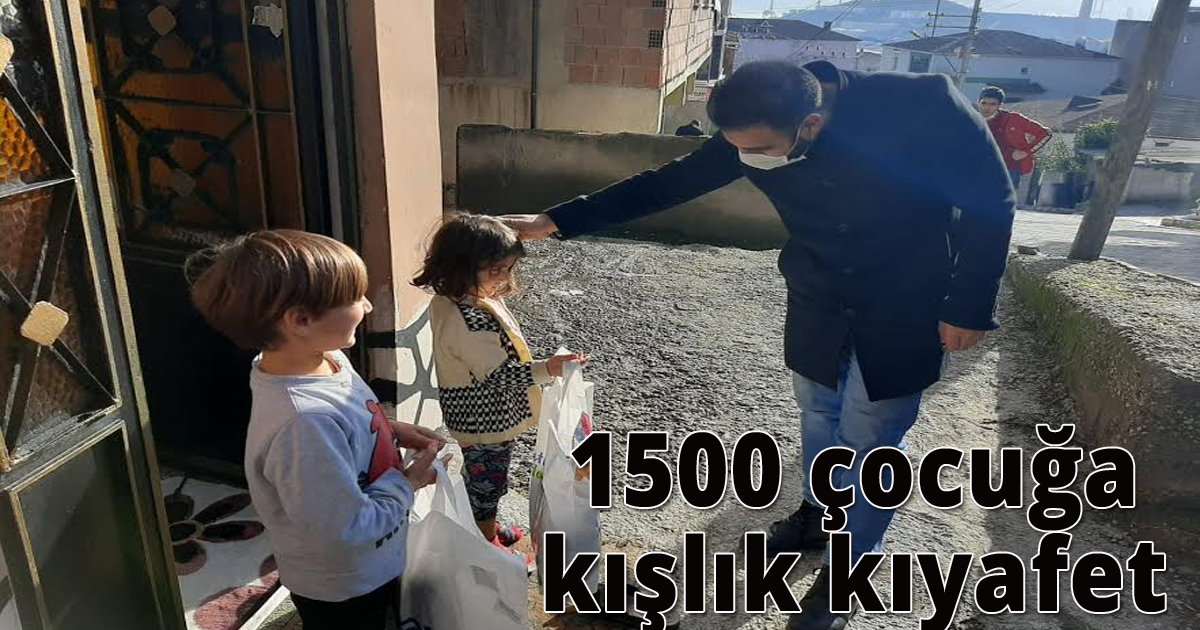 1.500 çocuğa kışlık kıyafet