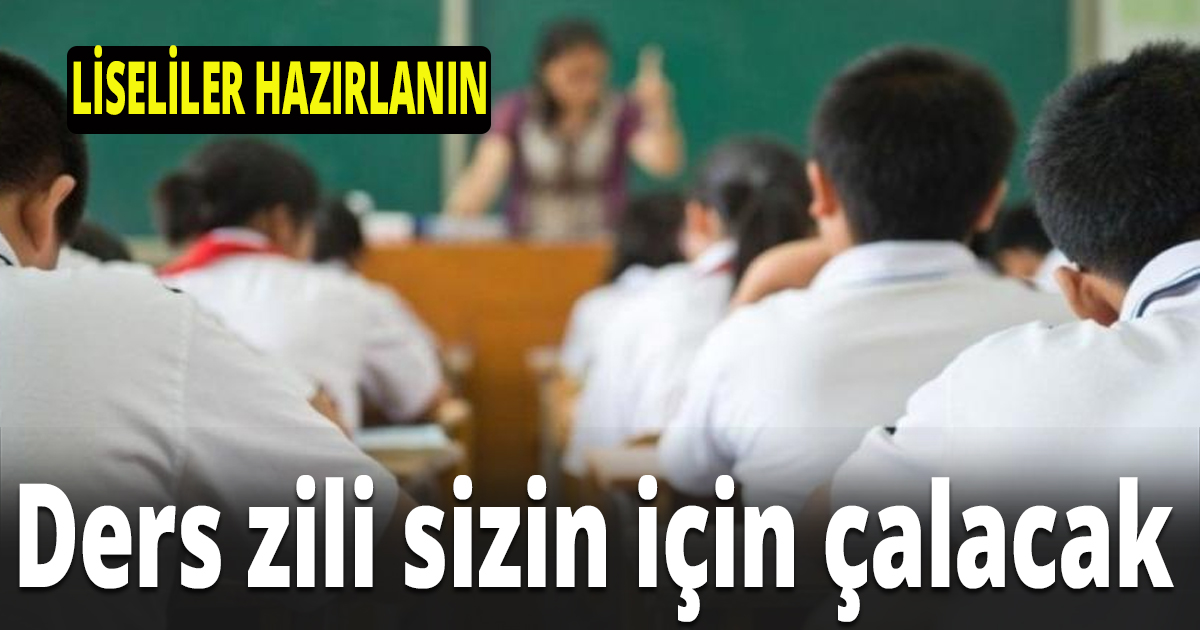 Lise öğrencileri hazırlanın