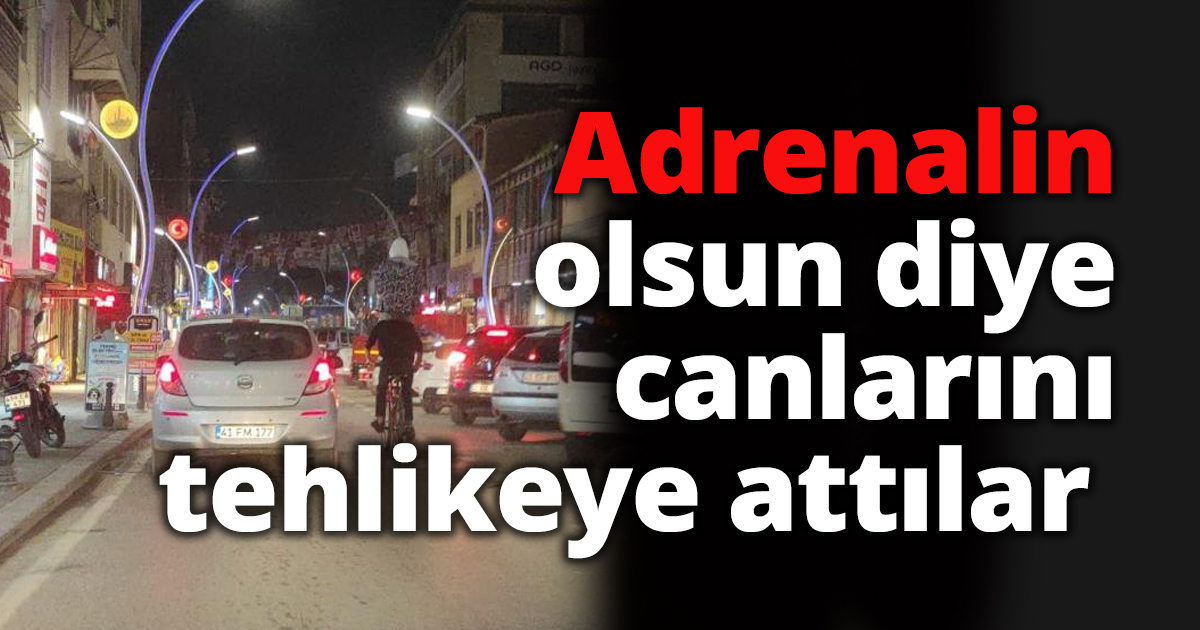 Adrenalin olsun diye canlarını tehlikeye attılar