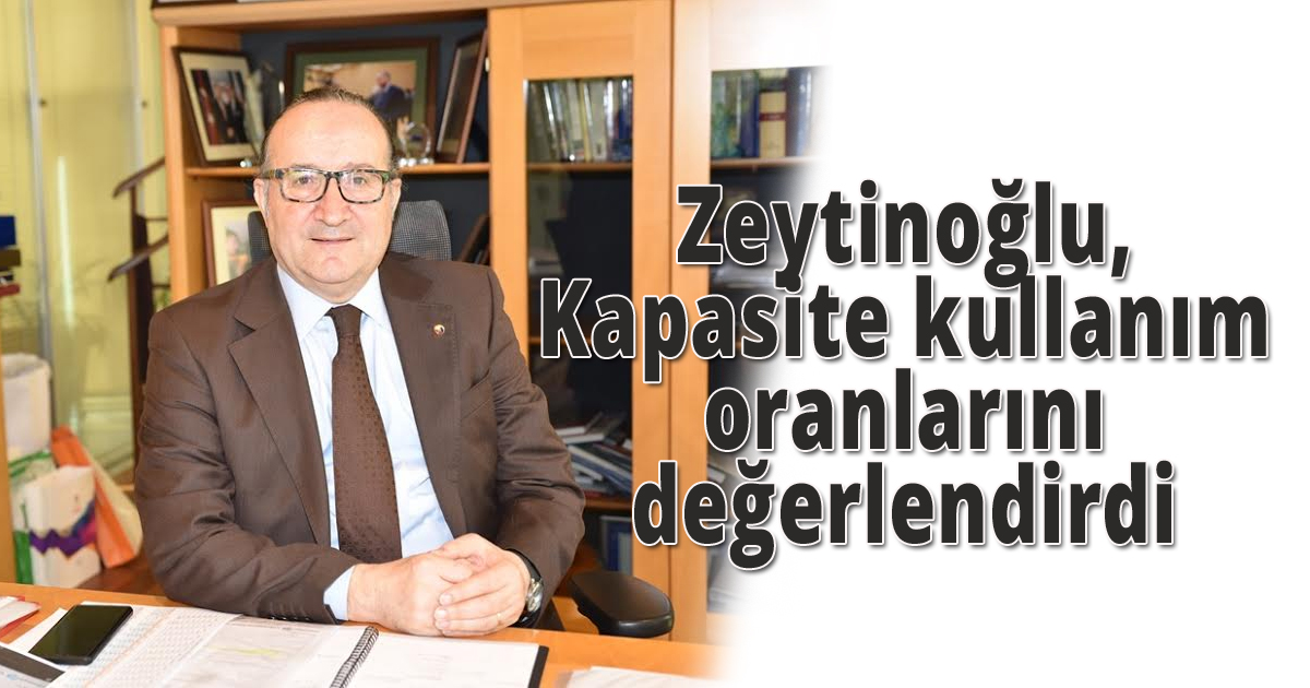 Zeytinoğlu, Kapasite kullanım oranlarını değerlendirdi
