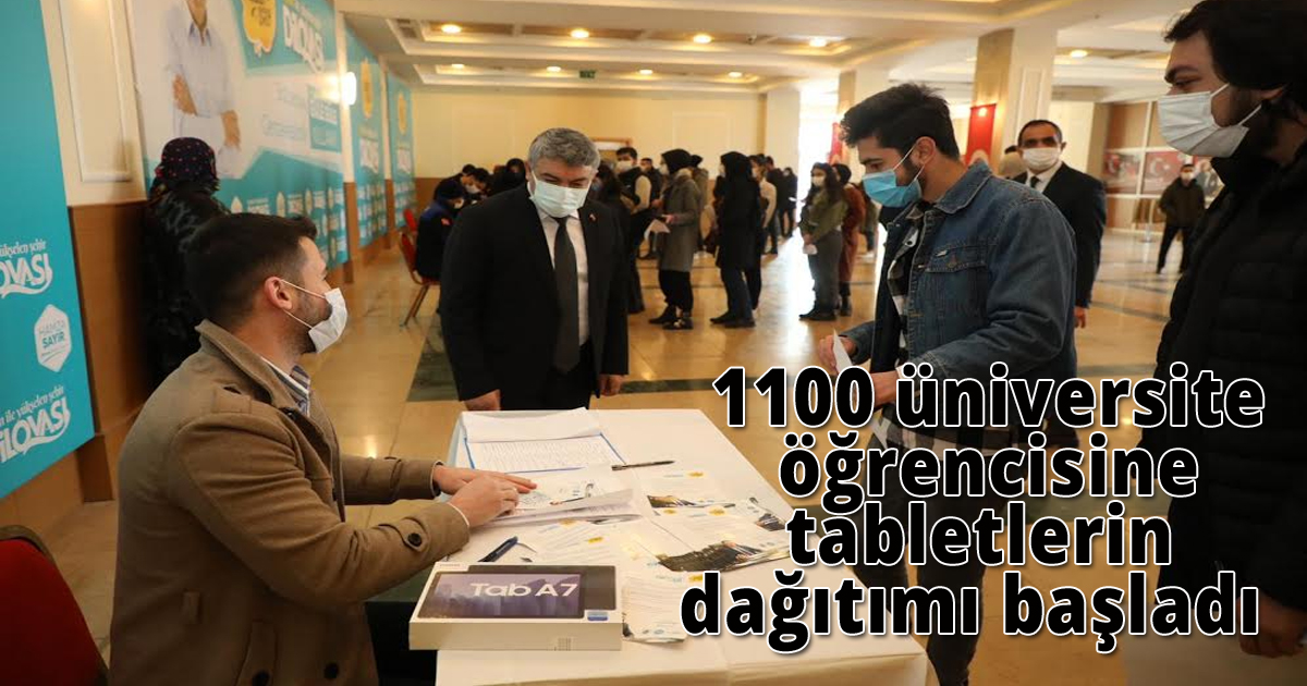 Dilovası’nda üniversite öğrencileri tabletlerine kavuştu 