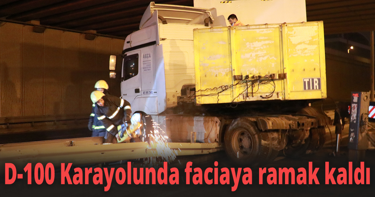 D-100 Karayolunda faciaya ramak kaldı