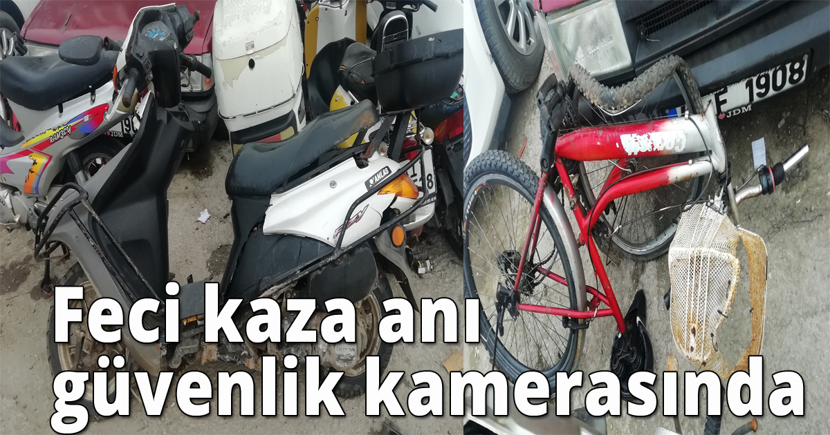  Motosikletle bisiklet çarpıştı: 1’i ağır 2 yaralı