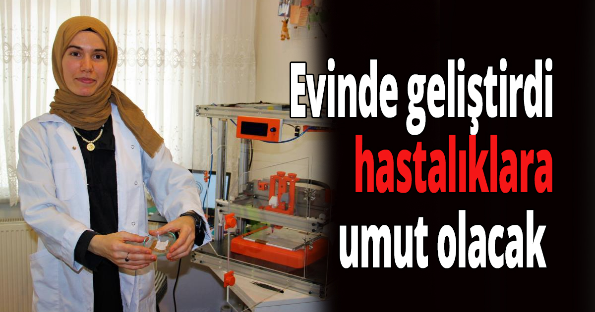 Evinde geliştirdi  