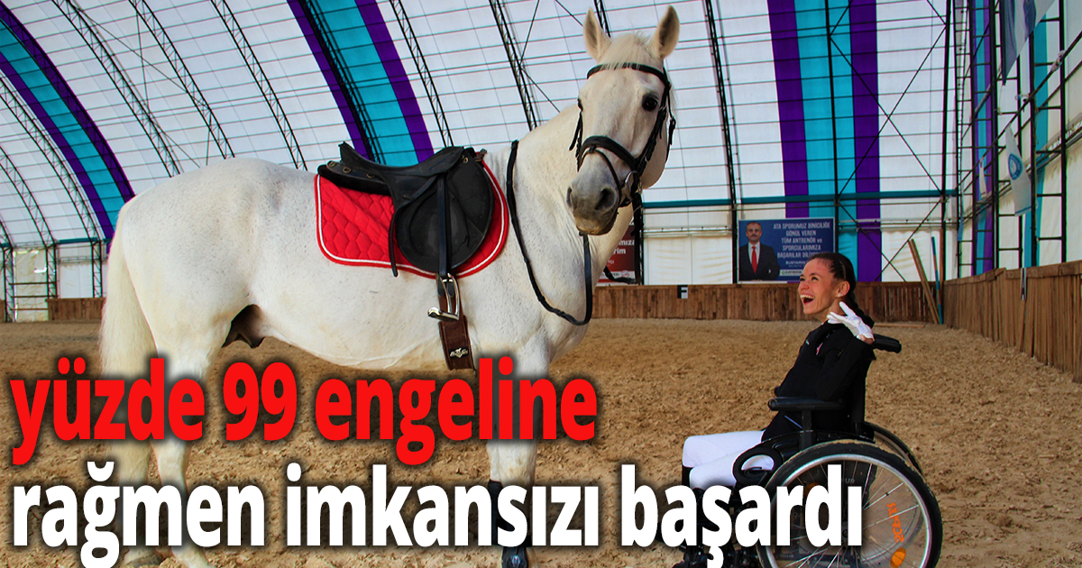 Türkiye’nin tek para at terbiyesi kadın sporcusu, azmiyle imkansızı başarıyor