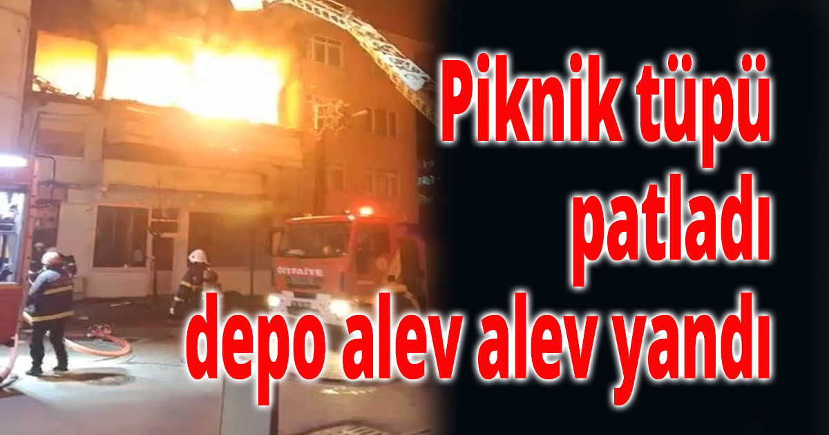 Piknik tüpü patladı