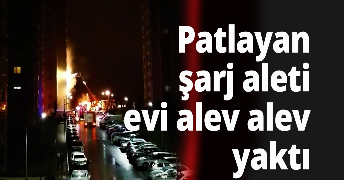 Şarj aleri patladı