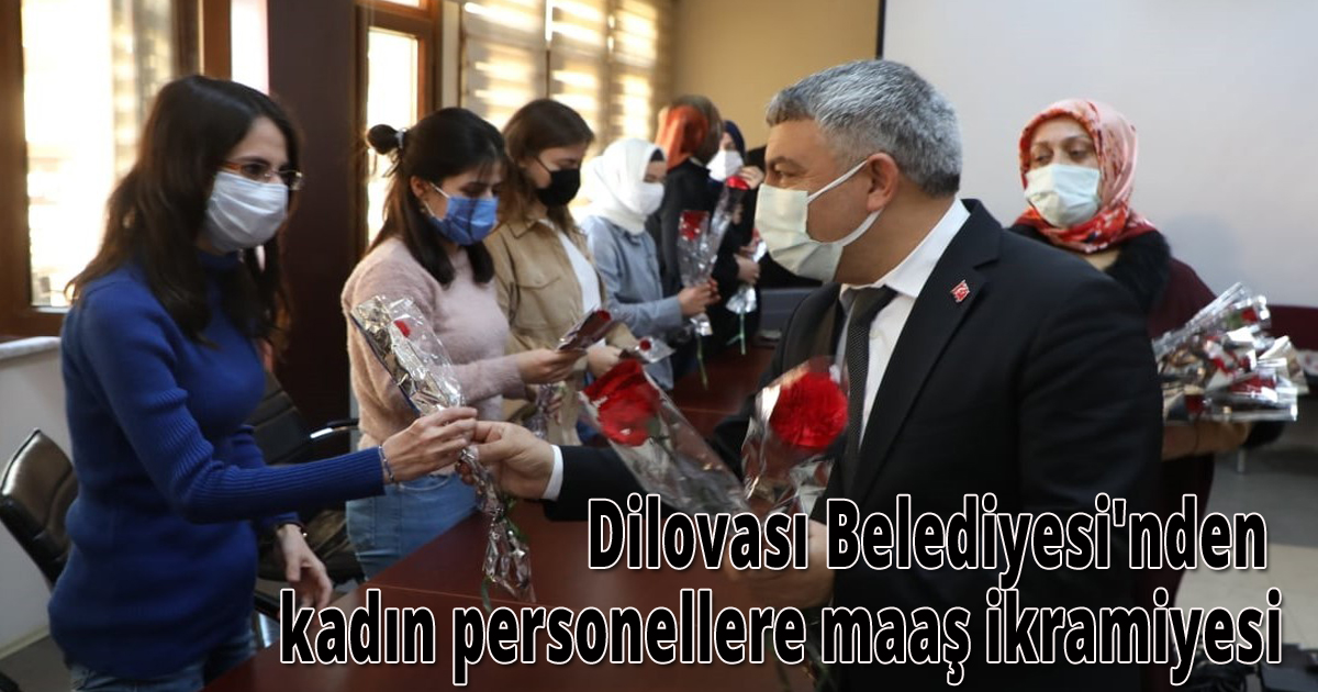 Dilovası Belediyesi'nden kadın personellere maaş ikramiyesi