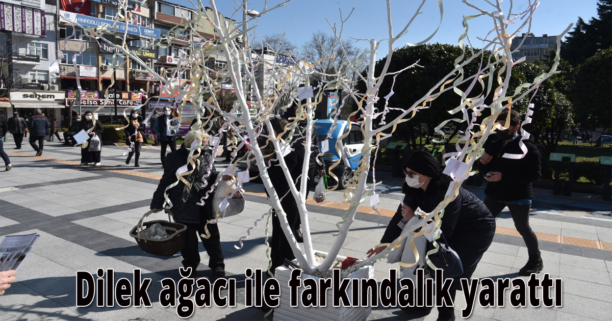 Dilek ağacı ile farkındalık yarattı