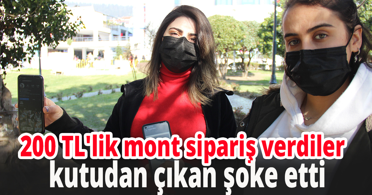 200 TL'lik mont sipariş verdiler, kutudan çıkan şoke etti