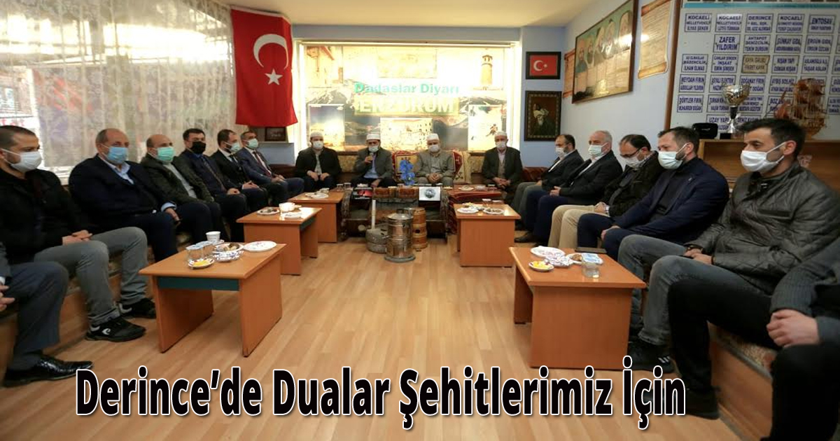 Derince’de Dualar Şehitlerimiz İçin