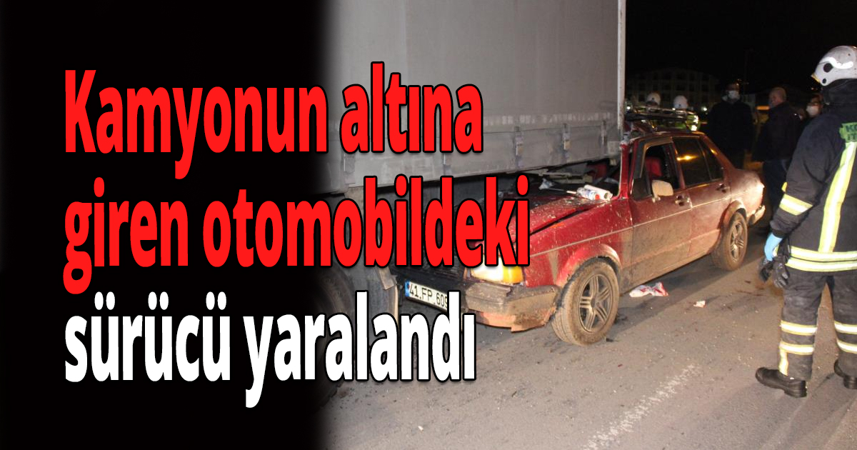 Park halindeki kamyonun altına girdi