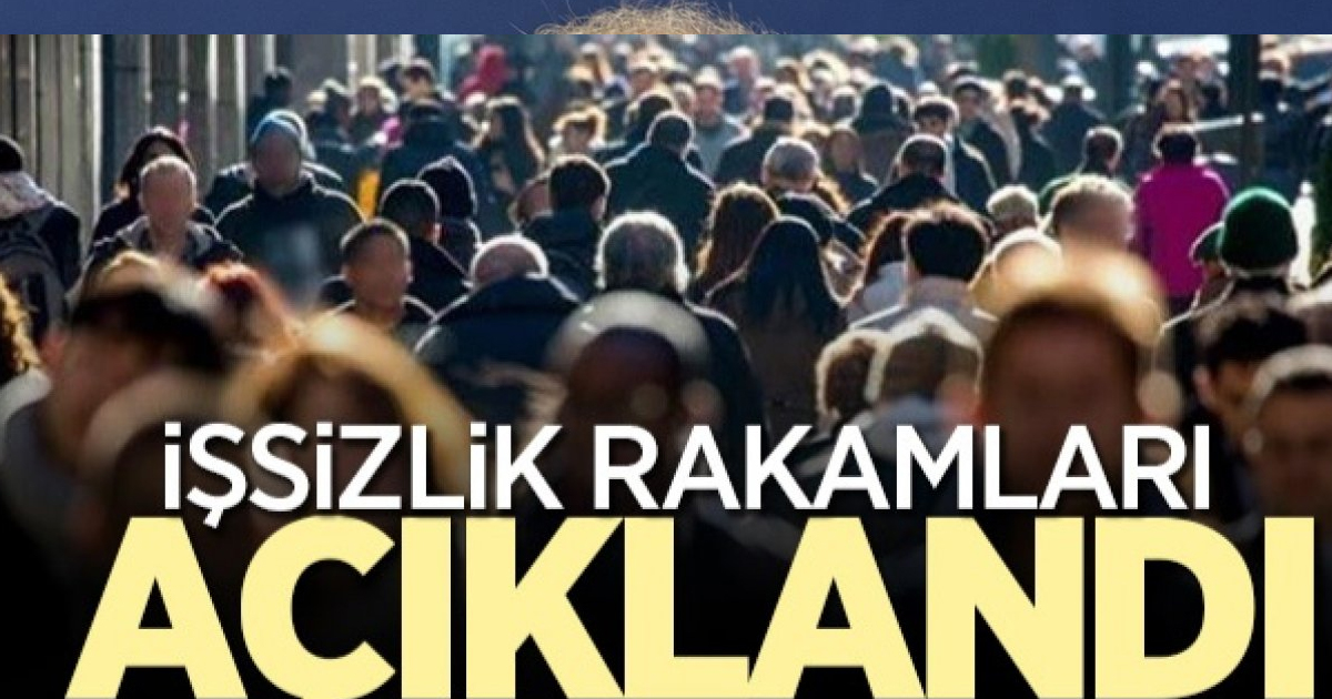 İşsizlik rakamları açıklandı