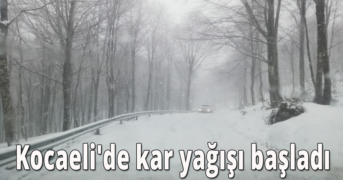 Kocaeli'de kar yağışı başladı