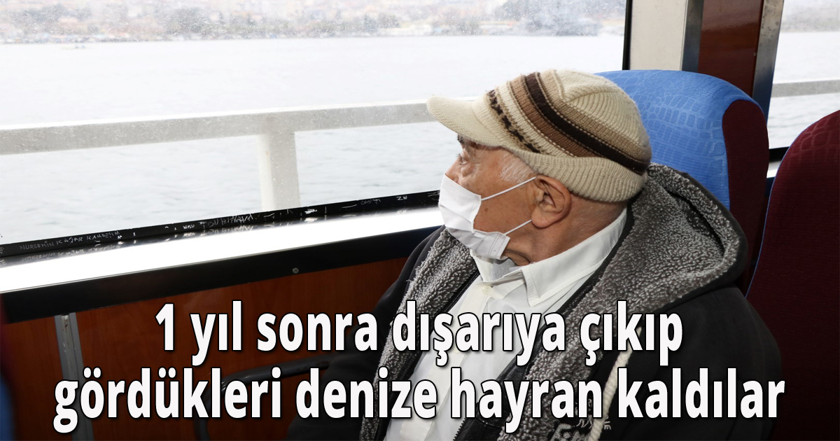 1 yıl sonra dışarıya çıkıp gördükleri denize hayran kaldılar 