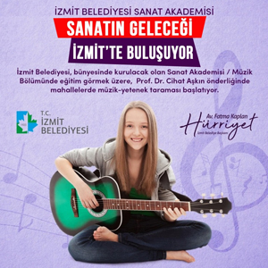 Sanat Akademisi başvuruları İzmit sınırlarını aştı