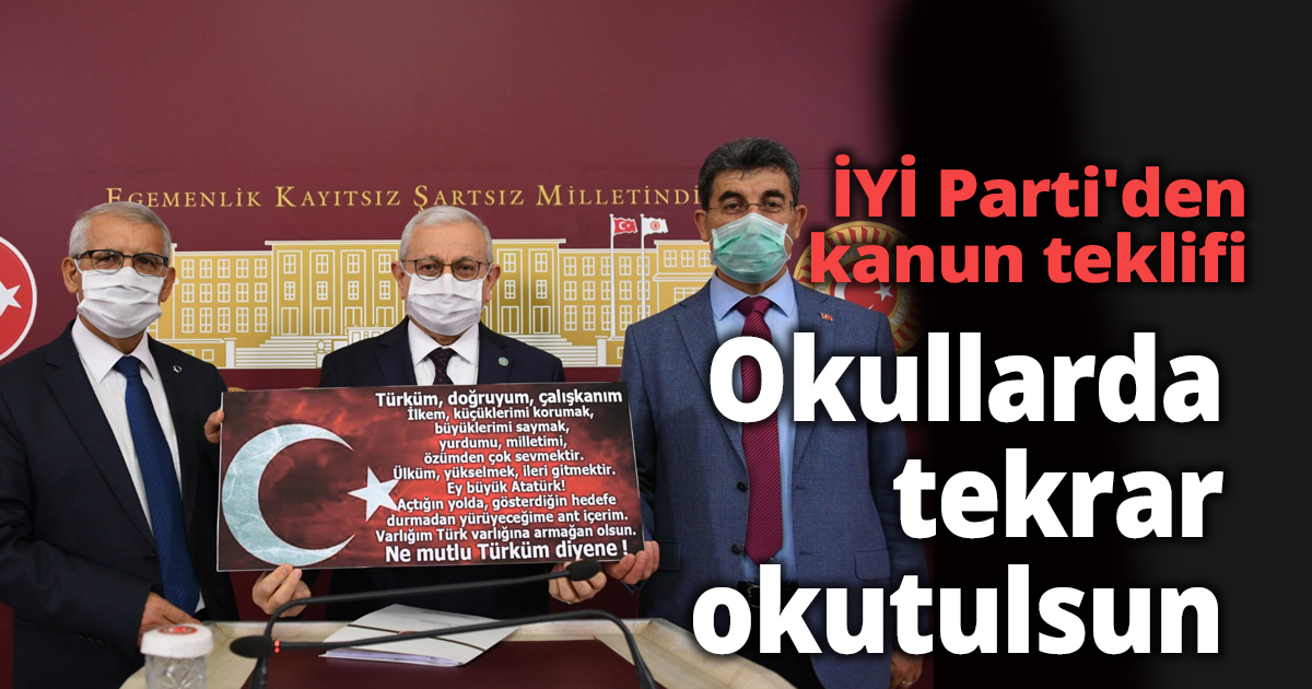 İYİ Parti'den kanun teklifi