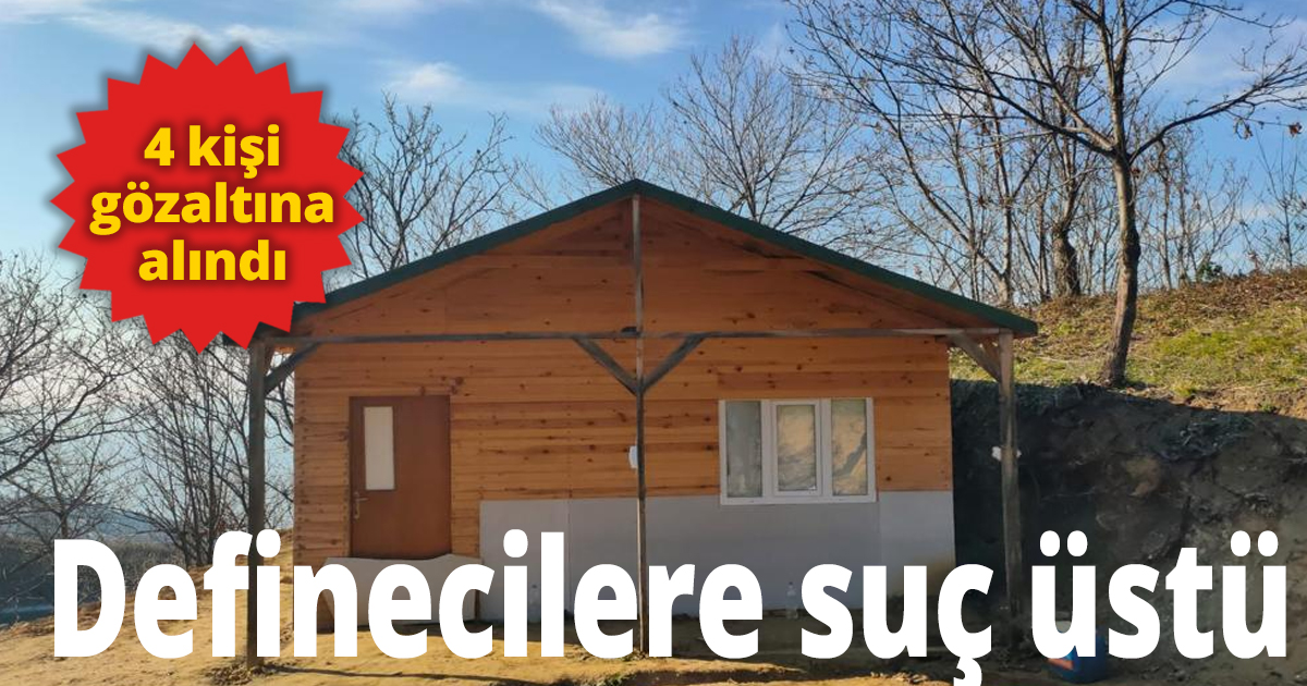 Definecilere suç üstü