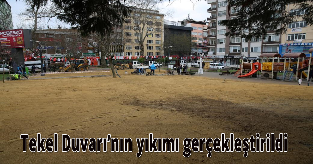  Tehlike arz ediyordu yıkıldı; şimdi de yeşillendirildi