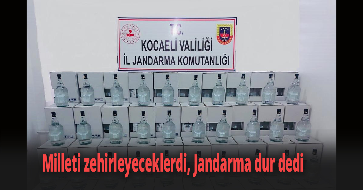 2 bin 500 litre etil alkol ele geçirildi