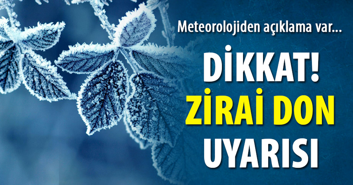 Meteorolojiden uyarı