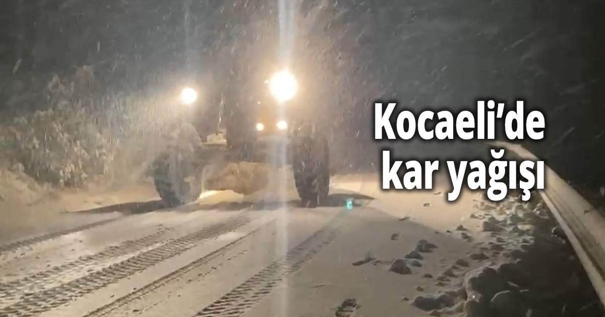 Kocaeli’de kar yağışı
