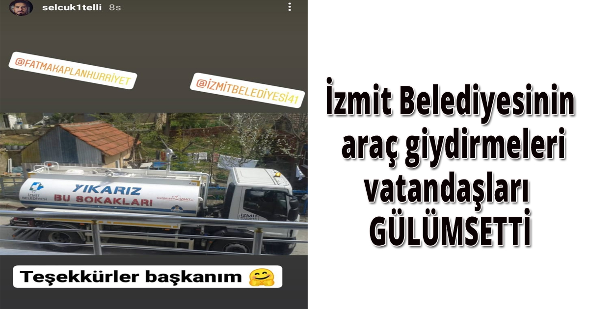 İzmit Belediyesinin araç giydirmeleri vatandaşları GÜLÜMSETTİ