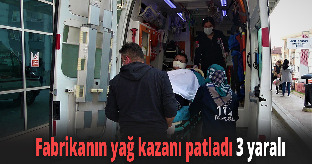 Hidrolik yağ kazanı patladı