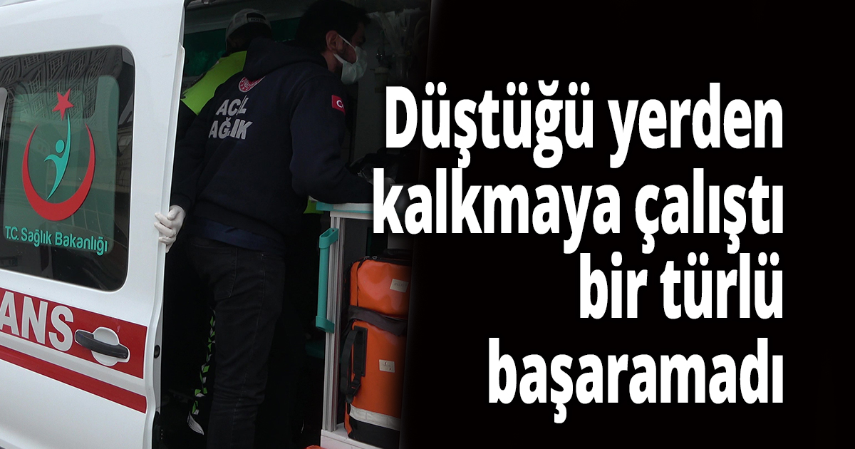 Düz yolda giderken elektrikli bisikletinden düşerek yaralandı