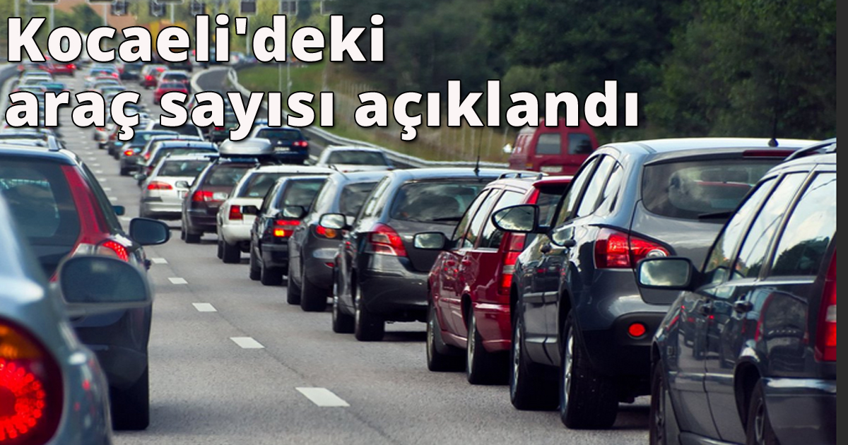 Kocaeli'deki araç sayısı açıklandı