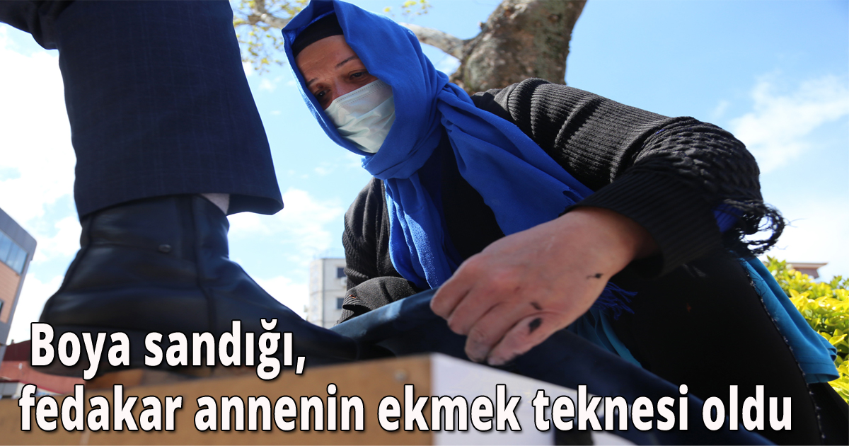  Boya sandığı, fedakar annenin ekmek teknesi oldu