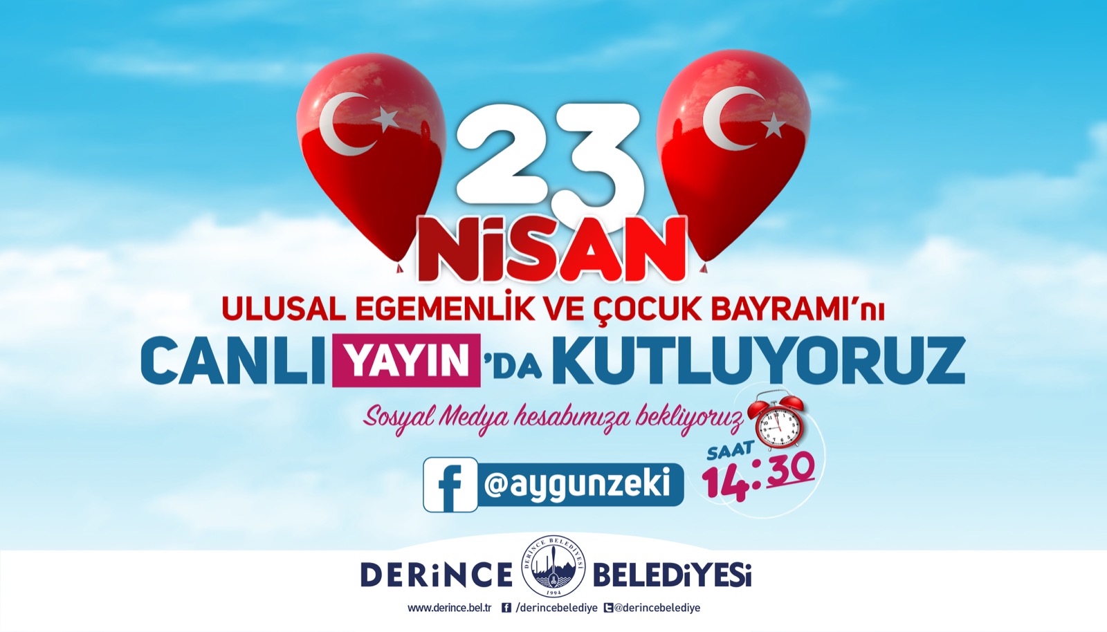 Derince’de 23 Nisan Coşkusu Sosyal Medyada