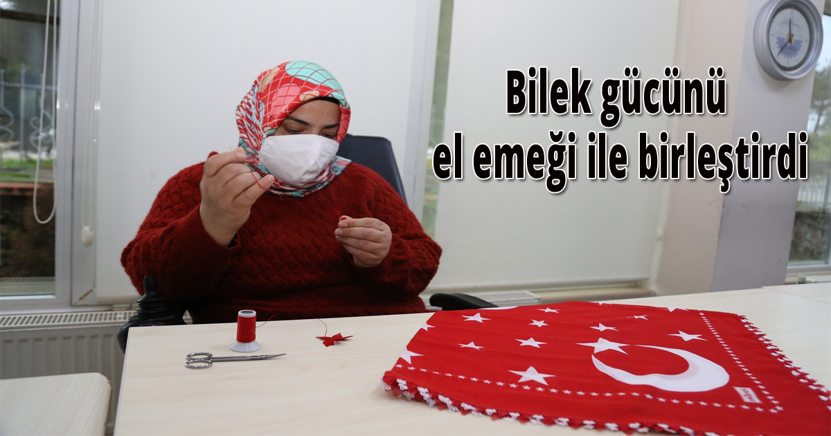 Bilek gücünü el emeği ile birleştirdi