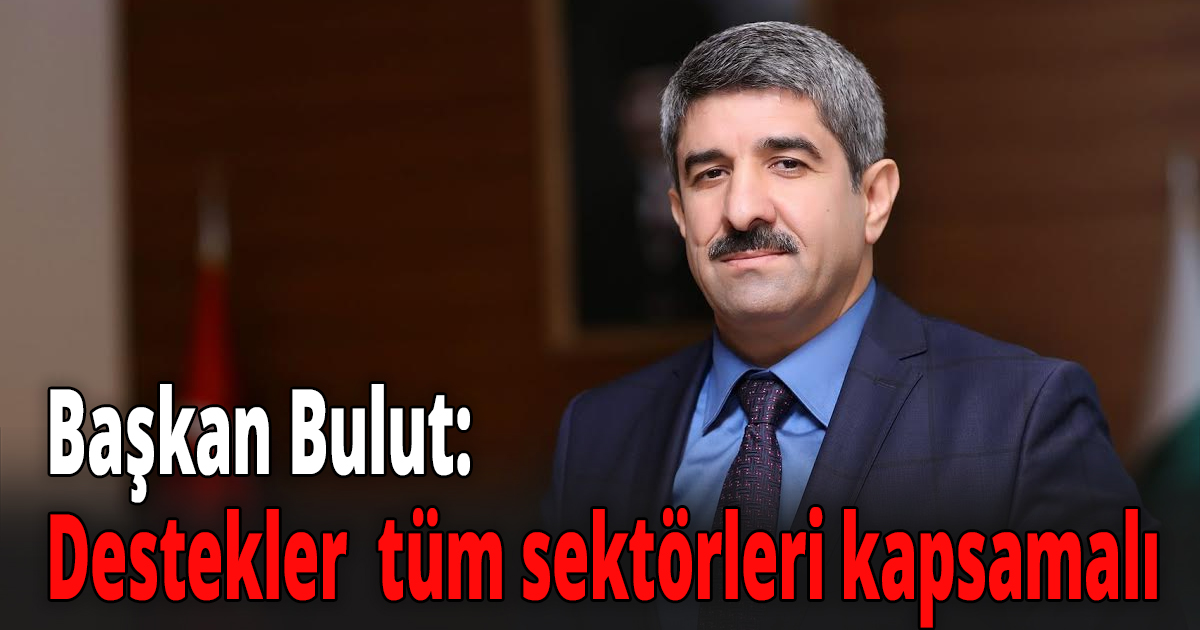 Başkan Bulut: Destekler  tüm sektörleri kapsamalı