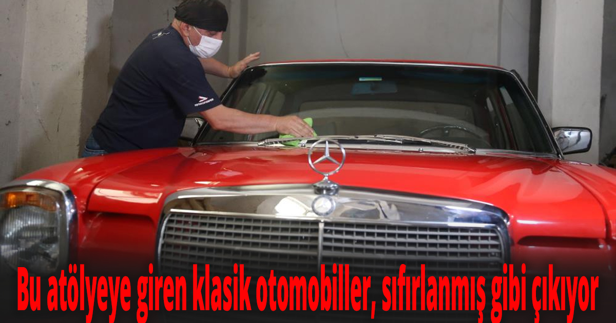 Klasik otomobilleri, atölyesinde ilk günkü ihtişamına kavuşturuyor