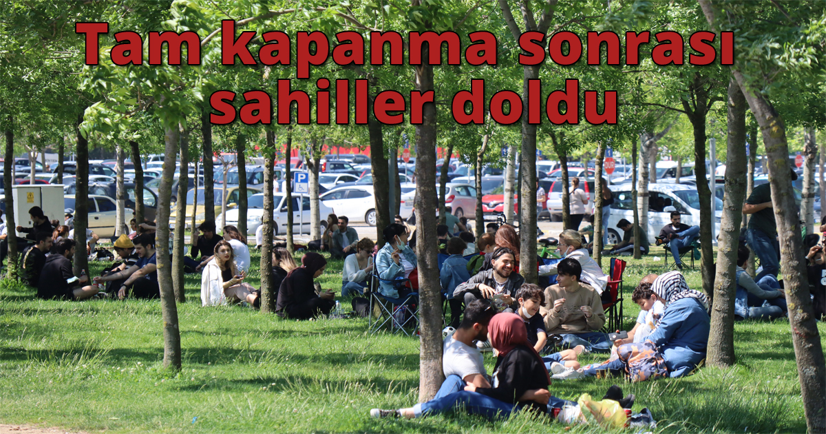 Tam kapanma sonrası sahiller doldu