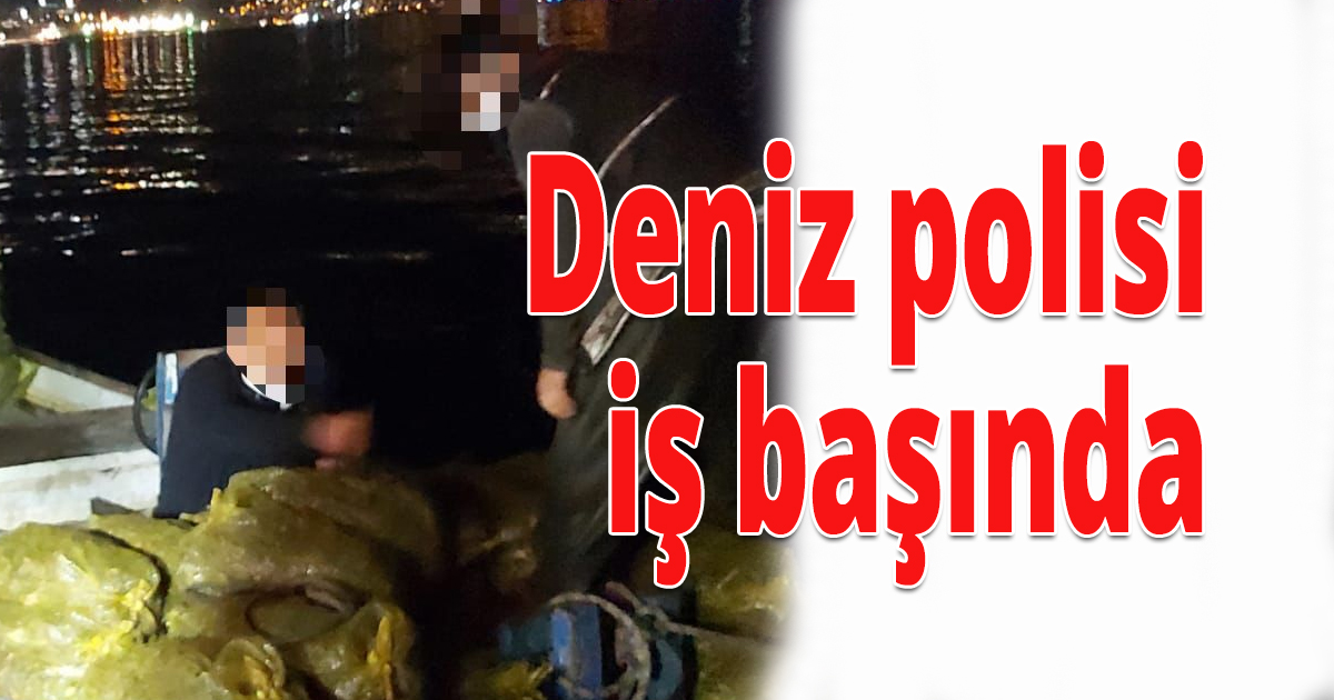 Deniz polisi iş başında