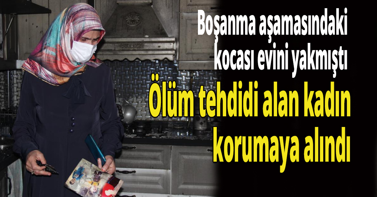 Boşanma aşamasındaki kocası evini yakmıştı