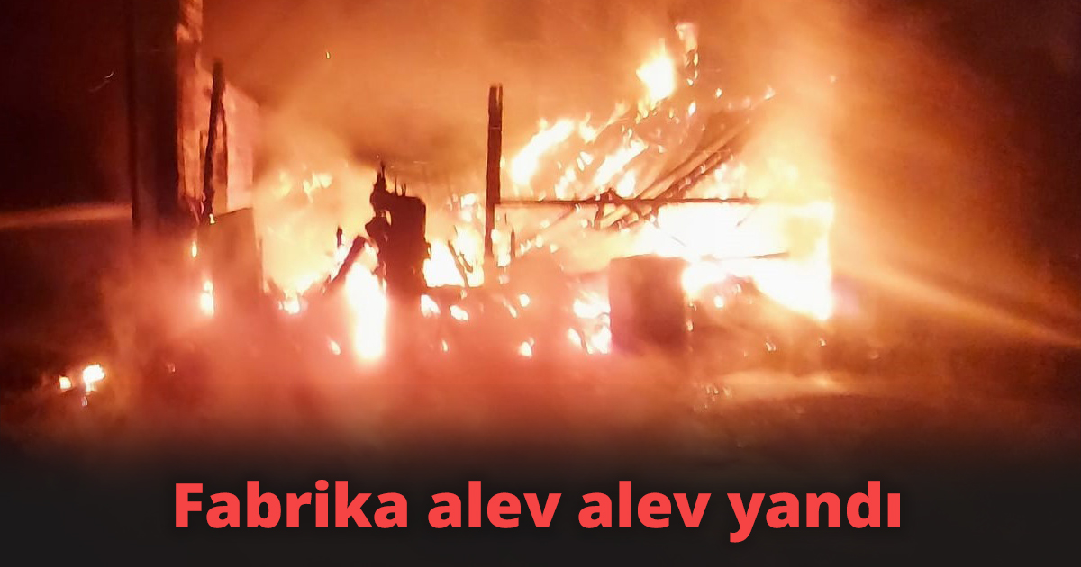 İşçilerin kaldığı lojmanda yangın çıktı 