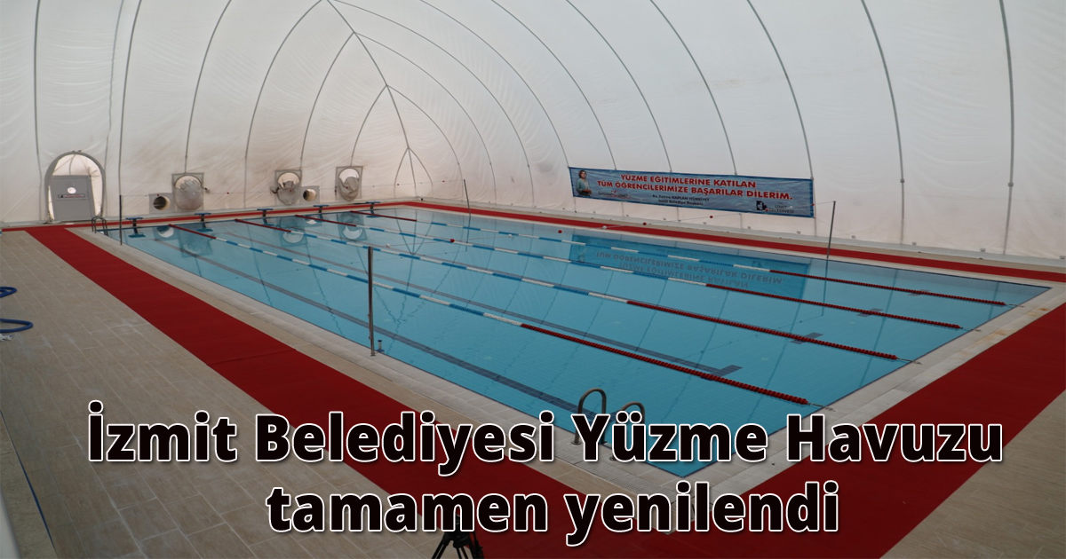 İzmit Belediyesi Yüzme Havuzu tamamen yenilendi