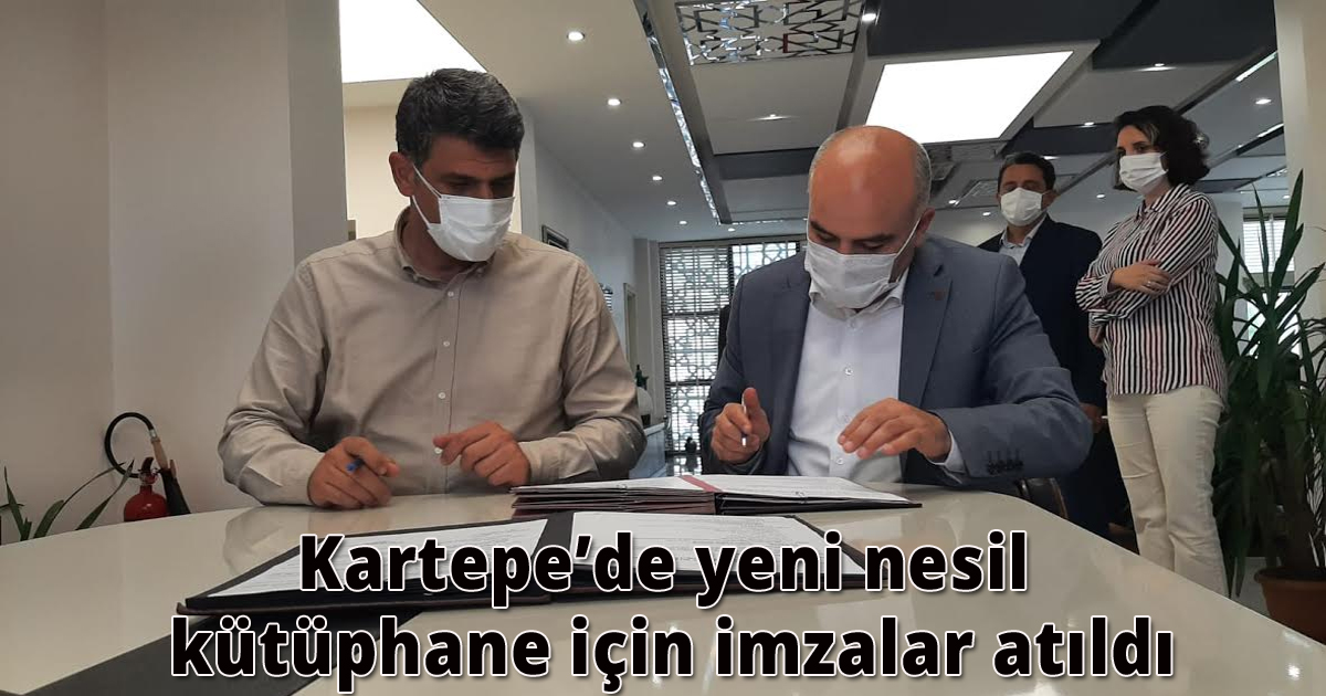Kartepe’de yeni nesil kütüphane için imzalar atıldı
