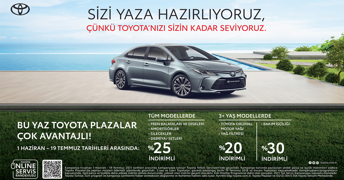 Toyota'dan 'Yaz Servis Günleri' kampanyası!