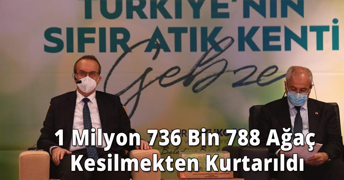 1 Milyon 736 Bin 788 Ağaç Kesilmekten Kurtarıldı