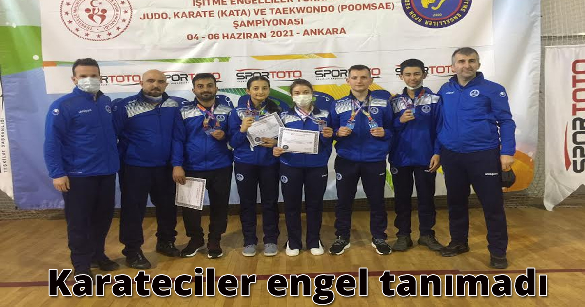 Karateciler engel tanımadı