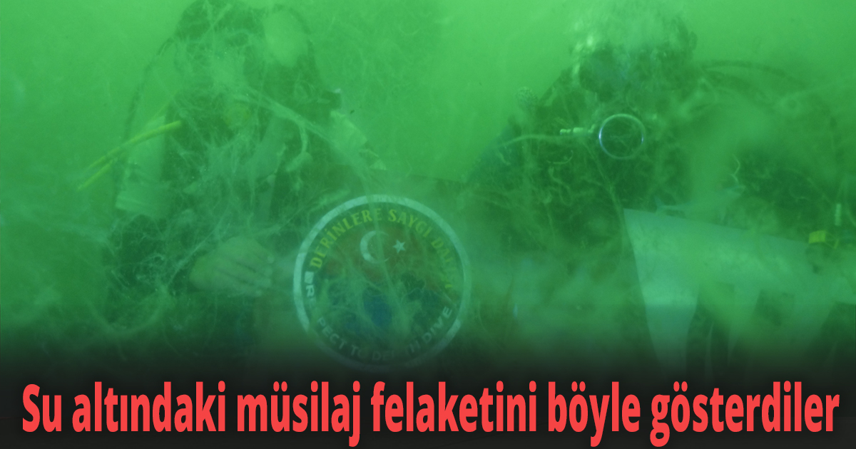 15 metre derinden Marmara Denizi için haykırdılar