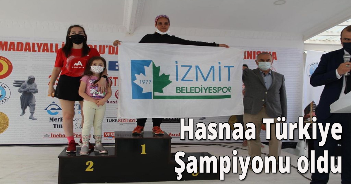 İzmit Belediyesporlu Hasnaa Türkiye Şampiyonu oldu